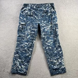 Pantalone militare uomo grande blu navy modello digitale USN pantalone funzionante - Foto 1 di 20