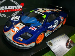 McLAREN F1 GTR # 24 GULF 4th LE MANS 1/18 UT MODELS 530151824 voiture miniature - Imagen 1 de 3