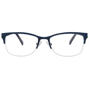 NEW Women "Lassen" Stainless Steel Semi Rimless Cat Eye Fashion Reading Glasses - Picture 1 of 6