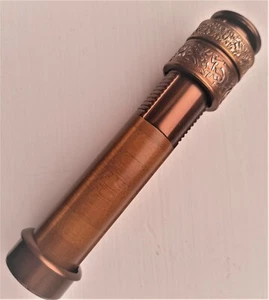 Fly rod reel seat in copper with a bamboo wood spacer - Picture 1 of 1