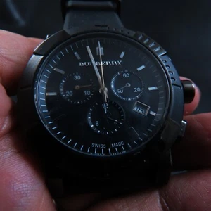 Nuevo reloj cronógrafo de cuarzo para hombre Burberry hecho en Suiza - Imagen 1 de 16