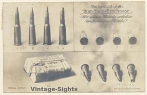 Die Berüchtigten Dum Dum Geschosse / German Propaganda WW1 (Vintage RPPC 1916) - Imagen 1 de 1