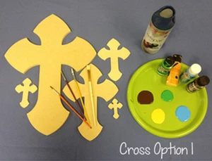 Wooden Cross Shape, (1) Wood Wall Hanging Cross, Paintable Wood Cross, DIY Craft - Picture 1 of 1