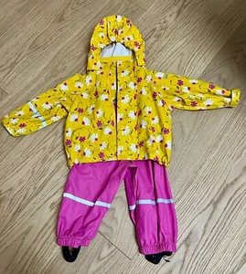 Regenjacke und Regenhose Baby Zweiteiler Größe 74/80 - top Zustand - Bild 1 von 8