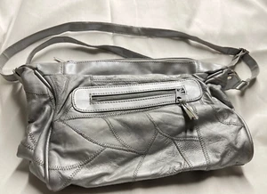 Borsa - Patchwork Argento - 11" x 8" x 5" - Foto 1 di 6