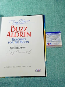 BUZZ ALDRIN SIGNED BOOK AUTOGRAMM PSA/DNA APOLLO 11 MOON WALKER + SIGNED W MINOR - Bild 1 von 19