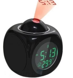 Multifunction LED Alarm Clock Mini Digital Clock Desktop Projection Alarm Clock - Picture 1 of 3