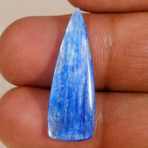 5,35 quilates. Piedra preciosa suelta cabujón de lujo de cianita azul genuino natural - Imagen 1 de 3