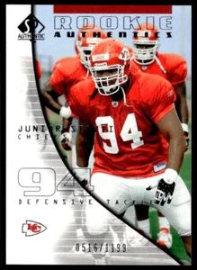 2004 SP Authentic Junior Siavii Rookie 0516/1199 Kansas City Chiefs #132 R30 - Picture 1 of 2