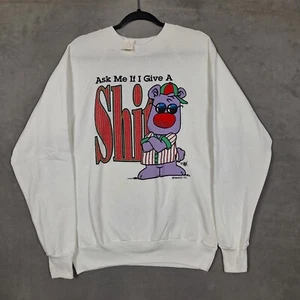 Sudadera De Colección 1992 Deadstock Nueva Con Etiquetas Sharky's Divertido Gráfico Adulto Grande ONEITA - Imagen 1 de 9
