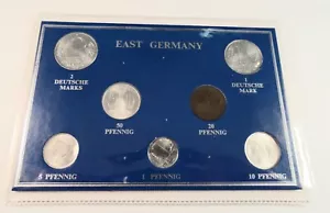 DDR Stgl. Typ Münzsatz: 1,5,10,20,50 Pfennig 1,2 Deutsche Mark - Bild 1 von 11