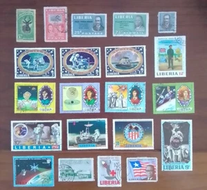SELLOS LIBERIA USADOS 1950/1980 LOTE 21 VARIADOS  - Picture 1 of 1