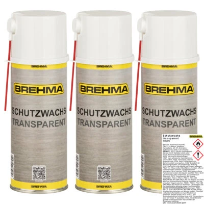 3x BREHMA Schutzwachs Spray transparent Unterbodenwachs Hohlraumwachs UBS - Bild 1 von 3