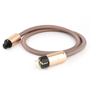 Audiophile US EU Schuko reines Kupfer HIFI Audio Netzkabel AC Netzkabel - Bild 1 von 4
