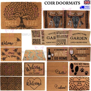 Heavy Duty Welcome Door Mat Tree Of Life Entrance Caravan Doormat Coir PVC Back  - Picture 1 of 34