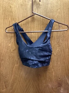 Women "Old Navy Active" blk cropped workout top. Size Sma. P.O. - Picture 1 of 2