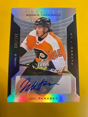 RS20593  2019-20 Upper Deck Trilogy Silver #105 Joel Farabee AUTOGRAPH #85/199 - Image 1 of 2