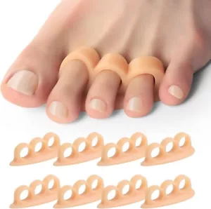 Hammertoe Corrector Gel Toe Straighteners - 8 Pcs Toe Support Pads Cushion - ... - Picture 1 of 7