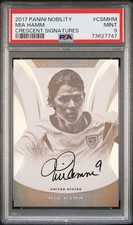 Mia Hamm 2017 Panini Nobility Crescent Signatures PSA 9 On Card Auto Autograph