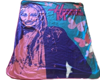 Hannah Montana Fleece Throw Blanket 50x60 Vintage Disney Channel - Image 1 of 4