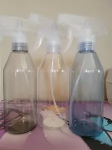 3-Empty Clear Plastic Spray Bottle 12oz. Each - Bild 1 von 2
