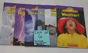Science Vocabulary Readers Weather Scholastic Books Lot Of 6 Educational ⬇️ - Picture 1 of 22