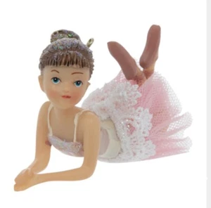 🎄Ballerina con tutù sdraiato addobbo albero di Natale 💯autentica - Foto 1 di 1
