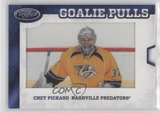 2012-13 Certified Goalie Pulls Chet Pickard #GP3 Rookie RC