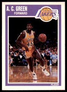 1989-90 Fleer. A.C. Green Basketball Cards #76