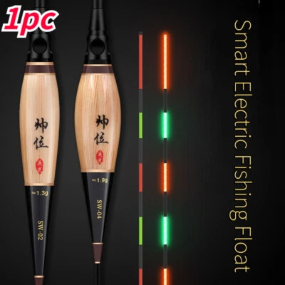 1 X Smart Electric Fishing Float Bite Reminder Alarm LED Light Bobber Buoy - image 1 of 4