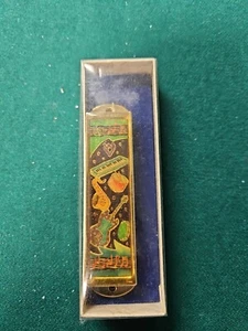 Metal Floral Mezuzah Case by Mickie Caspi For Reuven Masel with gift box - Picture 1 of 3