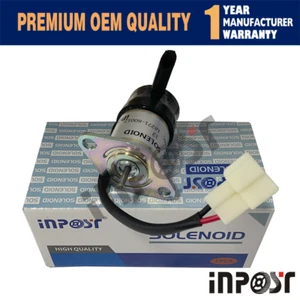 16271-60012 Fuel Shut Off Solenoid For Kubota D1105 D1005 V1505 BX2660D BX2670 - Picture 1 of 5