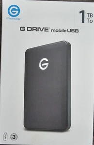 G-Technology G-DRIVE 1TB Mobile USB 3.0 Portable External Hard Drive - Picture 1 of 4