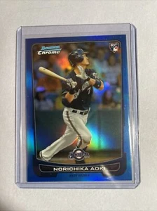 NORICHIKA AOKI 2012 Bowman Chrome Baseball Card Japan BLUE Refractor #170/250 - Picture 1 of 2
