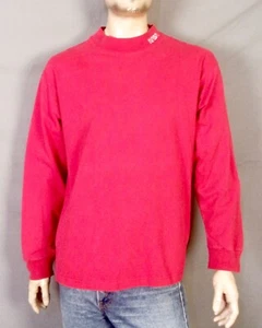 vintage 90s Anvil RARE Mock Neck NASA Logo Shirt Sweatshirt Space USA SZ XL - Picture 1 of 5