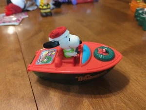 Whitman's Candies Snoopy Santa Motor Speed Boot United Features Süßigkeitenhalter - Bild 1 von 9