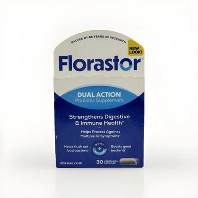 Florastor Probiótico Doble Acción ~ Salud Digestiva e Inmune 30 ct Exp 04/26 BD Foto 1 de 2