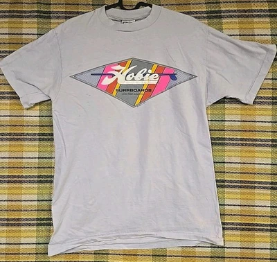 Camiseta gris de colección 1988 Hovie tablas de surf puntada única, talla grande, hecha en EE. UU. Foto 1 de 4