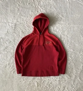 Raf Simons x Fred Perry Colorblock Hoodie Orange Red Mens 38 - Picture 1 of 11