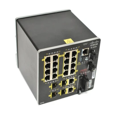 Cisco IE-2000-16TC-L 20-Port Managed Industrial Ethernet Switch DIN Rail Mount - Image 1 of 4