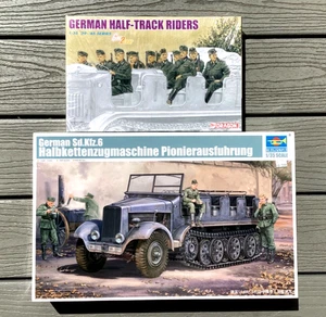 TRUMPETER 1/35 WW II GERMAN SD.KFZ.6 HALFTRACK MODEL KIT & DRAGON RIDERS 05530 - Picture 1 of 22