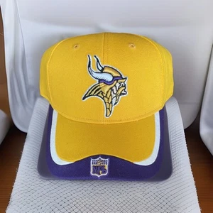 NFL Minnesota Vikings Reebok Amarillo Púrpura Blanco Gorra de Pelota Ajustable Sombrero - Imagen 1 de 12