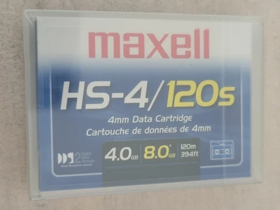 Maxell HS-4/120S 4mm Data Cartridge 200110 4GB Native 8GB Compressed DDS2 - Image 1 of 4