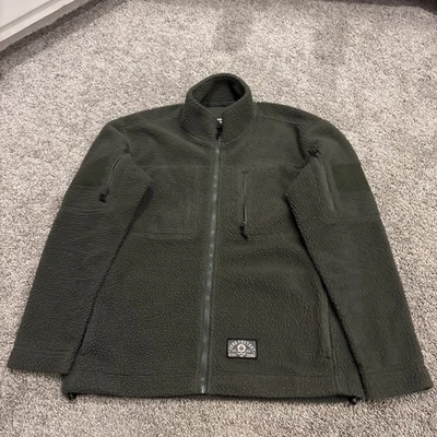 Chaqueta polar Zero Foxtrot para hombre grande verde cremallera completa militar táctica utilidad Foto 1 de 4