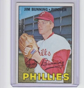 1967 Topps #560 Jim Bunning PHILADELPHIA PHILLIES HOF High Number SP EX+ - Bild 1 von 2