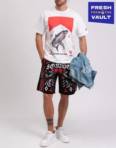 RRP€101 NEIGHBORHOOD T-Shirt Size M White Printed Short Sleeves Made in Japan - Picture 1 of 7