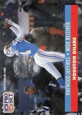 Haywood Jeffires 1991 Pro Set 517 Houston Oilers Football Card - Image 1 of 2