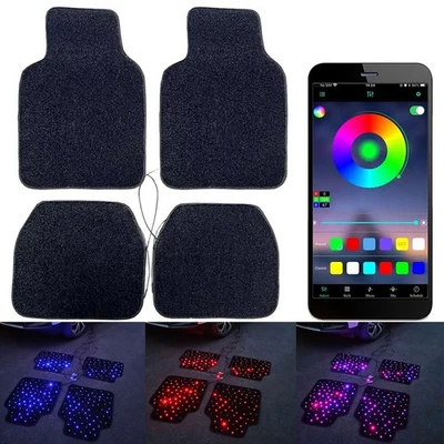 Fiber Optic Starlight Car Mats RGB Star light LED Rugs With APP & Remote Control - Image 1 of 4