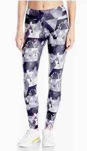 NUEVO CON ETIQUETAS $88 Mujer Adidas Yoga Correr Estampado Leggings Climalite XL Multicolor Negro - Imagen 1 de 6