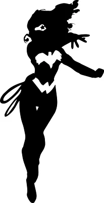 Calcomanía Vinilo Coche Camión Adhesivo Pared DC Liga de la Justicia - Wonder Woman v9 Foto 1 de 4